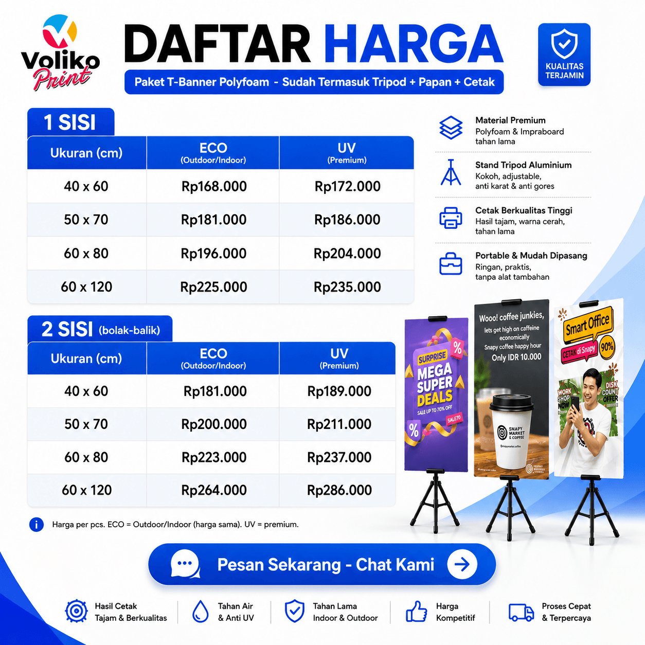 Paket T-Banner Impraboard