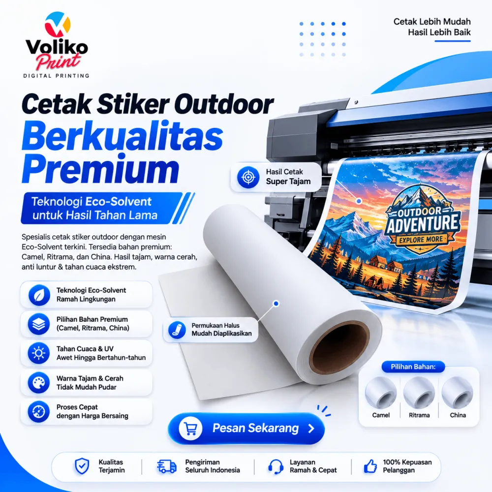 Cetak Stiker Outdoor Solvent