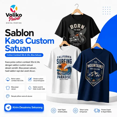 Sablon Kaos 30s