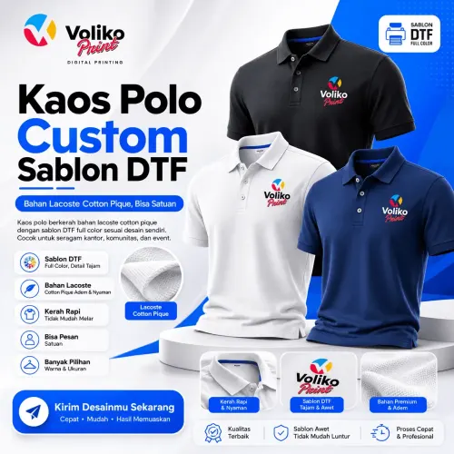 Sablon Kaos Polo